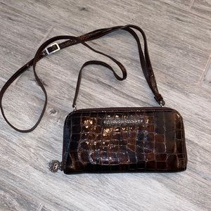 Brighton croc wallet